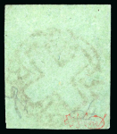 Stamp of Switzerland / Schweiz » Kantonalmarken » Genf 1848 Genf, grosser Adler dunkelgrün, entwertet mit klarer, zentrischer und voll aufgesetzter Genfer Rosette