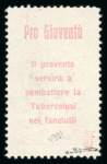 Stamp of Switzerland / Schweiz » Pro Juventute 1912, Pro Juventute Vorläufer Italienisch, entwertet mit voll aufgesetztem schwarzen Stempel « SIEBNEN 31.XII.12-8 (SCHWYZ) »