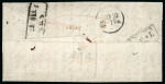 Stamp of Switzerland / Schweiz » Sitzende Helvetia Ungezähnt » Münchner Druck, 1. Auflage 1856, 40 Rp. grün 1. Münchner Druckperiode auf Faltbrief von Zürich nach Berlin
