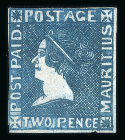 Stamp of Mauritius » 1859 Sherwin Issue (SG 40) 1859 Sherwin 2d deep blue, unused