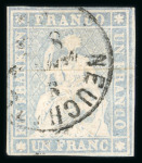Stamp of Switzerland / Schweiz » Sammlungen Kleine Zusammenstellung auf 2 Steckarten von 43 Strubel und 4 Paaren