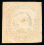 Stamp of Portugal 1853 50r green, four very attractive used singles