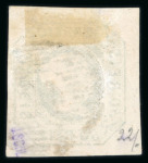 Stamp of Portugal 1853 50r green, four very attractive used singles