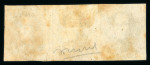 Stamp of Belgium 1861 1c green unused strip of three