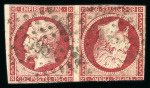 Stamp of France » Empire 1853-1862 1854, Napoléon non dentelé  Y&T n°17Af, 80c carmin
