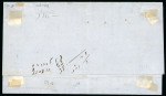 Stamp of Switzerland / Schweiz » Sitzende Helvetia Ungezähnt » 1857-62 Berner Druck, Dickes Papier 1862, 2 Rp. grau, 4. Berner Druckperiode, auf Drucksache von Genf nach Corraterie