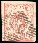 Stamp of Switzerland / Schweiz » Sammlungen Kleine Zusammenstellung von 12 Rayon, alle mit besseren Abstempelungen