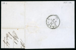 Stamp of Switzerland / Schweiz » Sitzende Helvetia Ungezähnt » 1857-62 Berner Druck, Dickes Papier 1863, 2 Einzelmarken 5 Rp. braun 4. Berner Druckperiode, auf Brief von Häzingen nach Nettstal