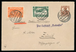 Stamp of Germany » German Empire 1919 (Nov 24) airmail sent from Berlin to Zurich