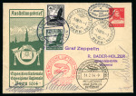 Stamp of Germany » German Empire 1914 (Aug 1) Swiss 10c "Exposition Nationale" stationery re-used on the Graf Zeppelin 4th South America flight