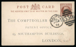 Stamp of Great Britain » Postal Stationery Patent Office: Group of official postal stationery cards for official use by the Patent Office