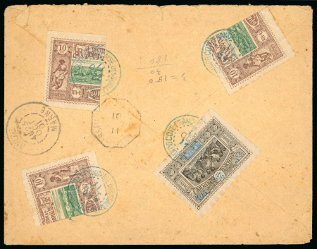 Stamp of Colonies françaises » Côtes des Somalis 1901, lettre recommandée pour la France affranchie