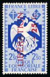 Stamp of Colonies françaises » Afrique Équatoriale 1944, Y&T n° 181-190 série France Libre Libération