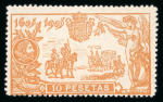 Stamp of Spain Spain : 1905, Edifil n° 257-266 "El Quijote" complete