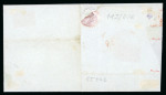 Stamp of Switzerland / Schweiz » Kantonalmarken » Genf 1848, grosser Adler gelbgrün, auf Faltbriefhülle von Genf an das Hôtel de Ville in Genf