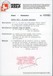 Stamp of Switzerland / Schweiz » Kantonalmarken » Genf 1846, kleiner Adler,  auf der Rückseite als « Verschlussmarke » eines Faltbriefs von Genf nach La Fusterie
