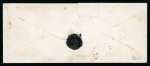 Stamp of Switzerland / Schweiz » Kantonalmarken » Genf 1850, Genfer Ganzsachenausschnitt, auf Damenbrief von Genf an Mlle Bischof c/o Fazy  Dufour aux Contamines