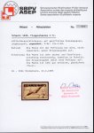 Stamp of Switzerland / Schweiz » Flugpost » Flugmarken Flugpost 2 Fr, auf geriffeltem Faserpapier mit Abart ungezähnt, ungebraucht mit vollem Originalgummi und Falz