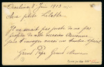 Stamp of Switzerland / Schweiz » Flugpost » Flugpostvorläufer Flugpostvorläufer Lugano, auf Postkarte mit Tellknabe 5c grün