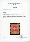 Stamp of Switzerland / Schweiz » Telegraphenmarken 1868, Telegrafenmarke 3 Fr., ungebraucht mit vollem Originalgummi