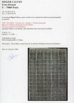 Stamp of German States » Bavaria Bavaria 1849 1Kr black in double print block of 35 stamps from top of sheet showing the inverted cliche in position 10