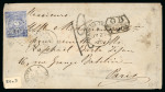 Stamp of Ecuador 1870 (Jul 2) cover from Quito to Paris