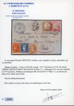 Stamp of France » Lettres Classiques 1872, Affranchissement mixte franco-allemand sur devant