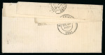 Stamp of France » Lettres Classiques 1871, Lettre affranchissement mixte Bordeaux Y&T n°43B + Lauré n°28