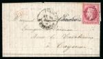 Stamp of France » Ballons Montés 1870, Lettre par Ballon Monté "Le Bayard" à destination