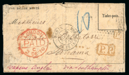 Stamp of France » Ballons Montés 1870, Gazette des Absents n°10 transportée par ballon