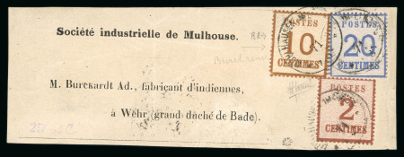 Stamp of France » Lettres Classiques 1871, Rarissime affranchissement à 32c sur devant de