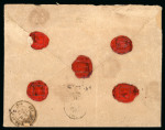 Stamp of France » Lettres Classiques 1871, Lettre chargée de Lyon pour St Jean d'Avelanne