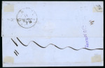 Stamp of France » Lettres Classiques 1880, Lettre  de Paris pour Gênes (Italie) Sage Y&T n°67 + 69