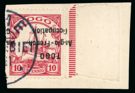 Stamp of Colonies françaises » Togo 1914, type Hohenzollern 10 pf. surchargé Y&T n°34a,