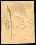 Stamp of Colonies françaises » Tahiti 1893, Y&T n°28, rarissime timbre taxe des colonies