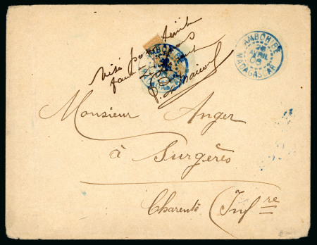 Stamp of Colonies françaises » Madagascar (Poste française) 1906, Lettre affranchie avec timbre de Madagascar de