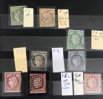 Stamp of France » Collections 1849-2000, dans 3 classeurs, collection de France **/*/obl.