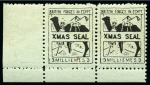 Stamp of Egypt » British Forces in Egypt 1932 3m black on azure greyish paper imperforate essay in vertical tête-bêche pair