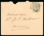 Stamp of Cyprus » Queen Victoria Keyplate Issues 1895 & 1898 Pair of covers with 1892-94 1/2pi sent from Limassol to Nicosia from the same correspondence