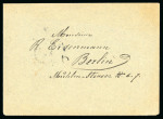 Stamp of Cyprus » Queen Victoria Keyplate Issues 1901 (Sep 13) Envelope from Larnaca to German franked on the reverse with pair of 1894-96 1pi