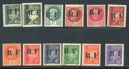 Stamp of France » Libération Pons (Charente Martime): type Pétain, série Mayer n°1/12**/*