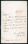 Stamp of Great Britain » Line Engraved Essays, Plate Proofs, Colour Trials and Reprints 1838 Rowland Hill Letter (24th July) about the Post Office Bill to Swynfen Jervis MP