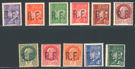 Stamp of France » Libération Badonviller (Meurthe et Moselle): type Pétain, série