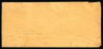 Stamp of United States » Confederate States 1862 5c blue, local printing, horizontal strip of ten (five stamps are very fine with fine margins) and a pair, all cancelled in pencil, on envelope