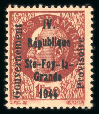 Stamp of France » Libération Sainte Foy la Grande(Gironde), Type Pétain, série