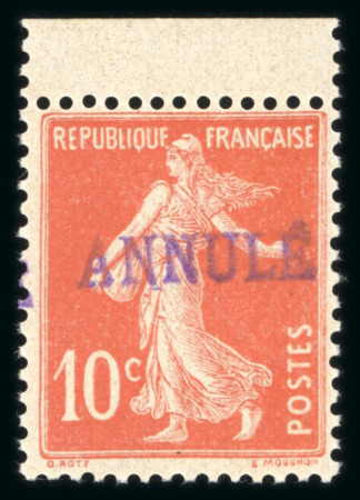 Stamp of France » Cours d'Instruction Type semeuse, Y&T n° 137-CI2 et 138-CI2 **, signés