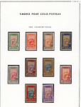 Stamp of Colonies françaises » Tunisie 1888-1959, ensemble de timbres taxe, préoblitérés et colis