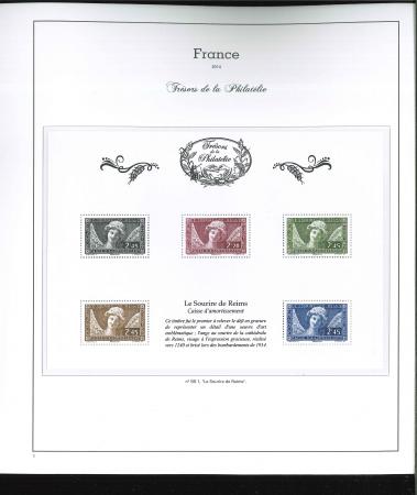 Stamp of France » Collections France : 2014-2018, dans une superbe reliure Yvert, collection des Trésors