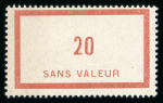 Stamp of France » Collections France timbres fictifs : 1932-1991, dans une belle reliure, superbe collection de timbres fictifs