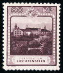 Stamp of Liechtenstein 1912-1935, Nice lot on a double sided stockpage